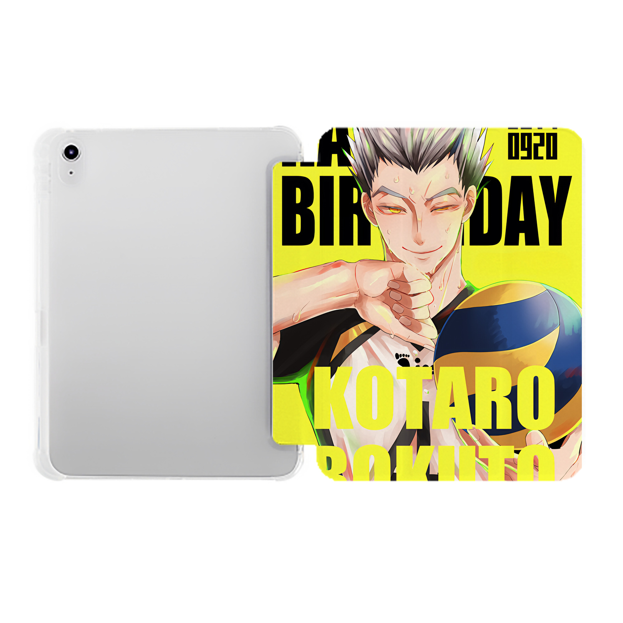（画像用） ハイキュー!! Haikyu!! IPad ケース ペン収納付き 三つ折りスタンド PUレザー×シリコン 対応機種9.5/10.5/10.9インチ
